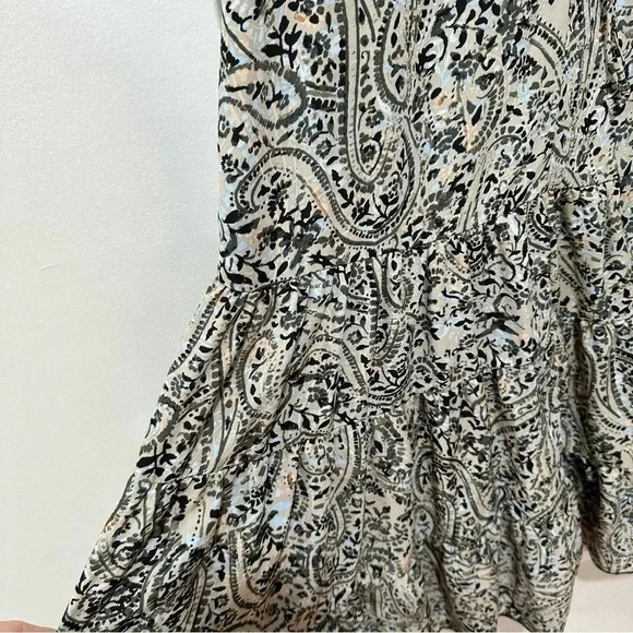 O.P.T. Ruffle Paisley Midi Maxi Long Sleeve Dress Small NWOT - Picture 5 of 8